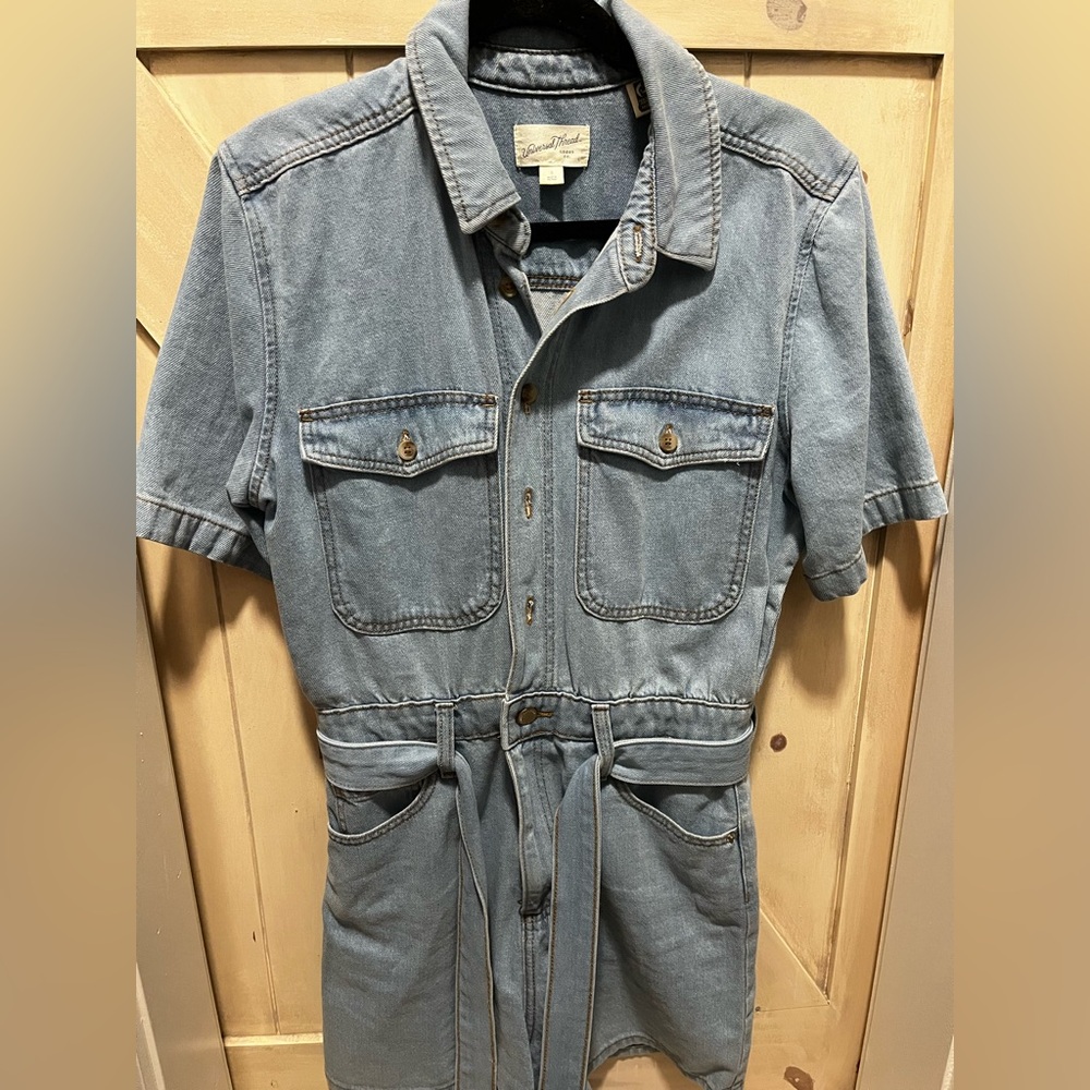 Universal Threads Denim Short Sleeve Jumpsuit